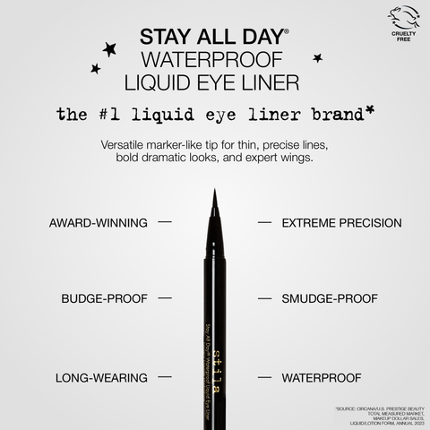 Stay All Day® Waterproof Liquid Eye Liner - Intense Black - Stila Cosmetics UK