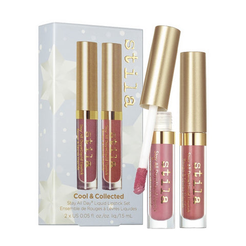 Snow Angels Stay All Day® Liquid Lipstick Duo - Cool & Collected - Stila Cosmetics UK