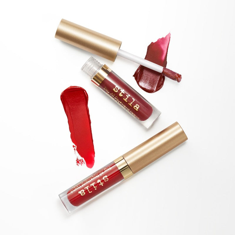 Snow Angels Stay All Day® Liquid Lipstick Duo - Red-y To Rumble - Stila Cosmetics UK