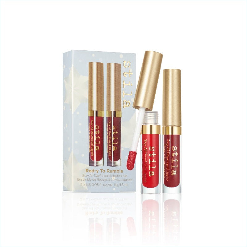 Snow Angels Stay All Day® Liquid Lipstick Duo - Red-y To Rumble - Stila Cosmetics UK