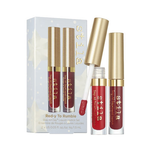 Snow Angels Stay All Day® Liquid Lipstick Duo - Red-y To Rumble - Stila Cosmetics UK