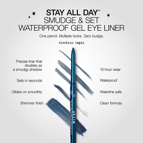 Stay All Day® Smudge & Set Waterproof Gel Eye Liner - Electric Lapis - Stila Cosmetics UK