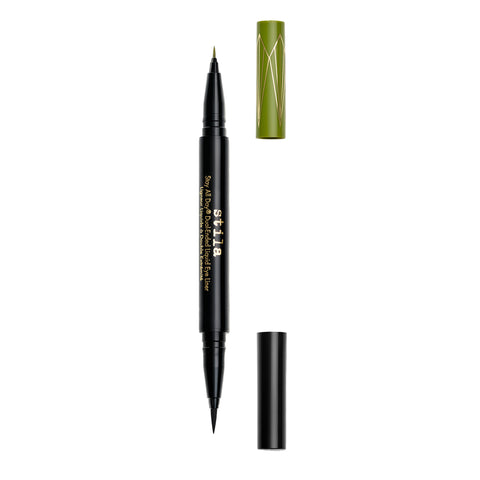 Stay All Day® Dual-Ended Waterproof Liquid Eye Liner: Shimmer Micro Tip - Mojito/Intense Black - Stila Cosmetics UK