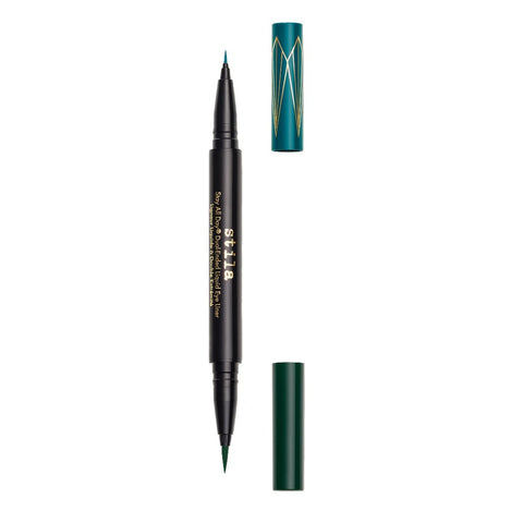 Stay All Day® Dual-Ended Waterproof Liquid Eye Liner: Two Colours - Teal/Intense Jade - Stila Cosmetics UK